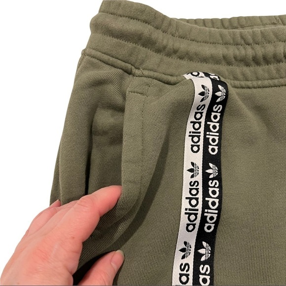 Adidas Women’s R.Y.V. Track Pants French Terry Joggers FM4383 Small Legacy Green - Picture 4 of 15
